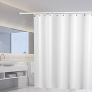 Solid Waterproof Mildew Resistant Fabric Shower Curtain Liner